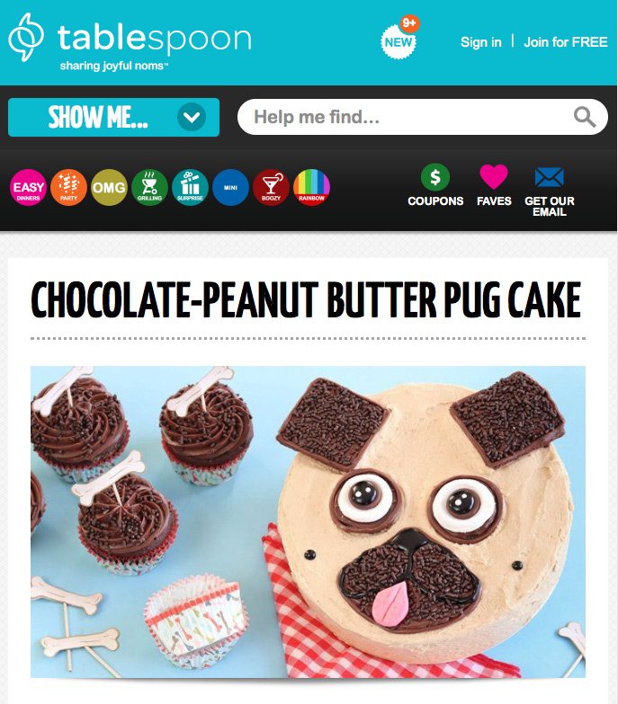 Easy deals pug cake