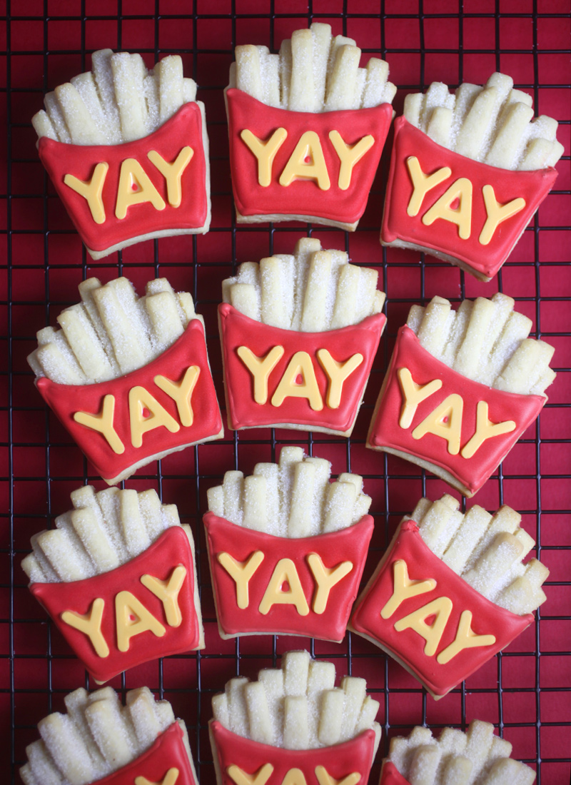 Burger & Fries Sugar Cookie Set