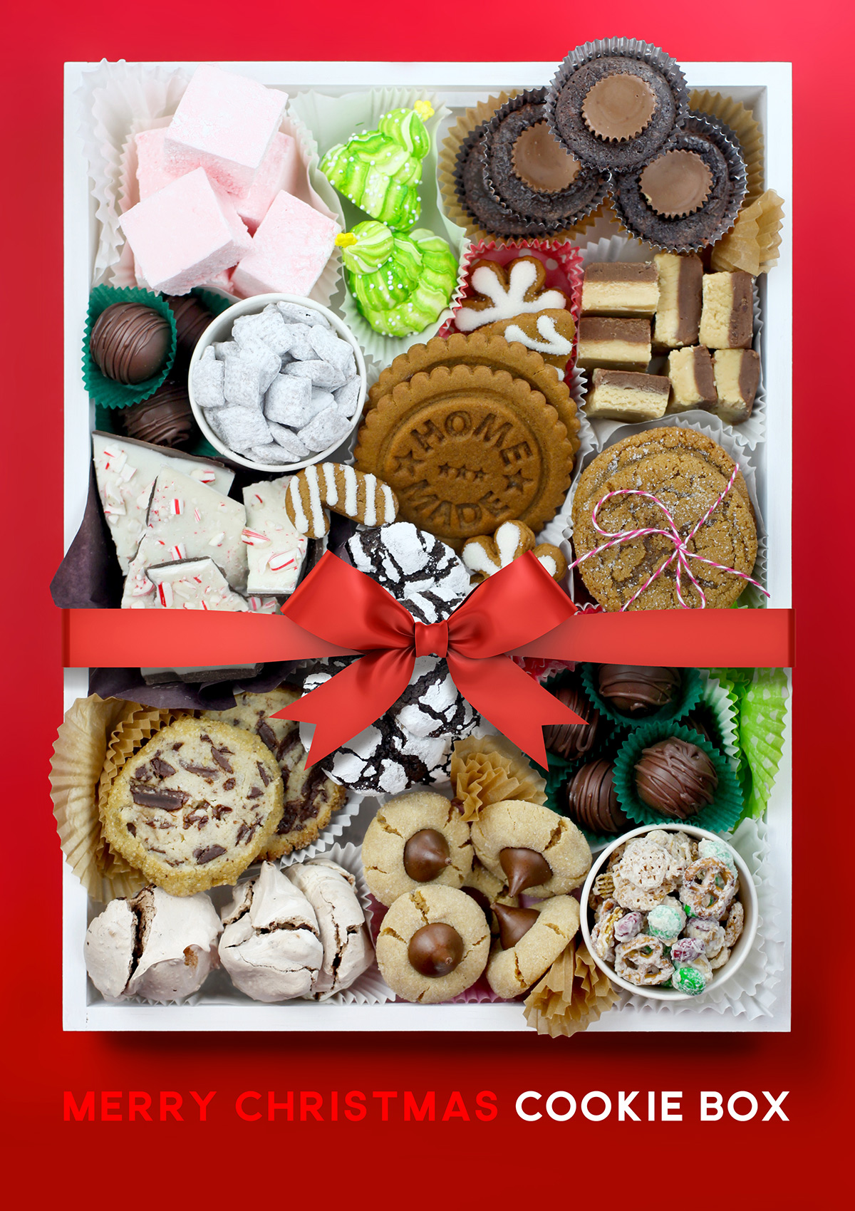 Merry Christmas Cookie Boxes - Bakerella