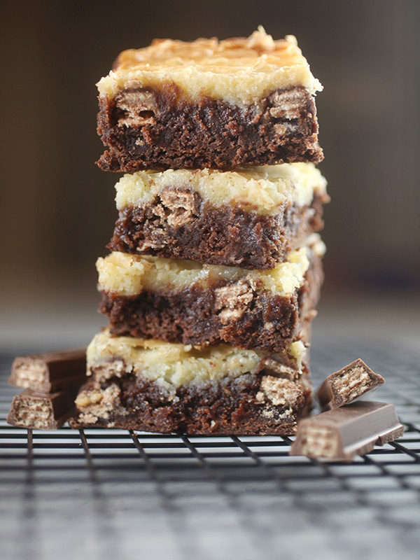 Kit Kat Cream Cheese Brownies – bakerella.com