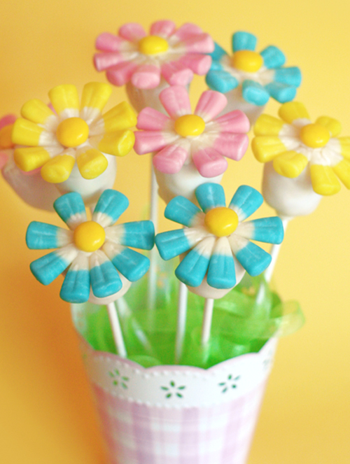 Flower Bouquet Cake Pops - Bakerella