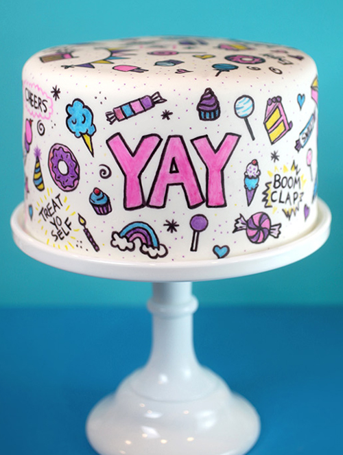 Free Crochet Rainbow Birthday Cake Amigurumi - A Menagerie of Stitches